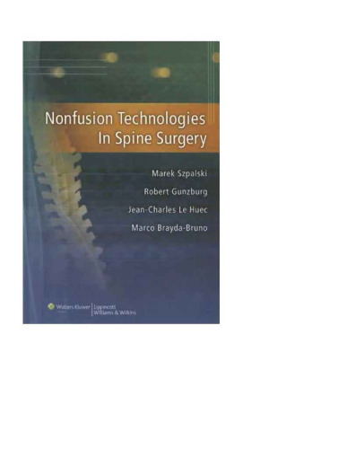 Nonfusion Technologies in Spine Surgery