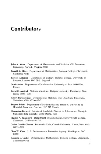 Mathematical Population Dynamics