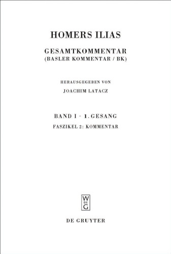 Homers Ilias Bd. 1 Fasz. 2 (Homers Ilias   Sammlung Wissenschaftlicher Commentare Swc) (German Edition)