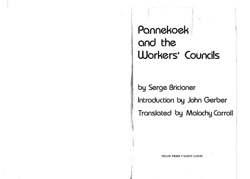 Pannekoek and the Workers' Councils