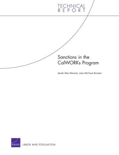 Sanctions in the CalWORKs Program