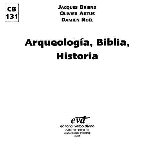 Arqueología, Biblia, Historia