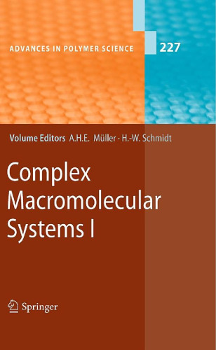 Complex Macromolecular Systems I