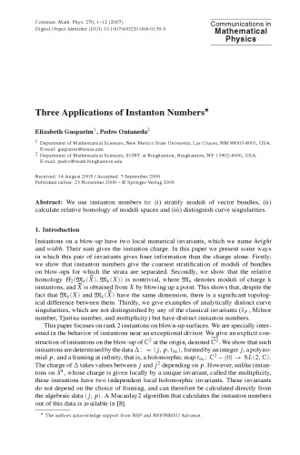 Communications In Mathematical Physics - Volume 270