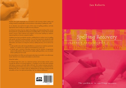 Spelling Recovery: The Pathway to Spelling Success