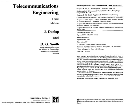 Telecommunications Engineering