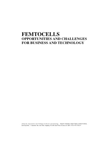 Femtocells: Opportunities and Challenges for Business and Technology