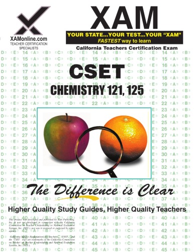 CSET Chemistry 121, 125 Teacher Certification Test Prep Study Guide, 2nd Edition (XAM CSET)