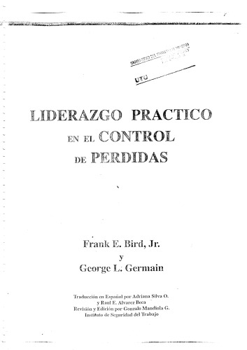 Liderazgo Práctico en el Control de Pérdidas   Practical Loss Control Leadership