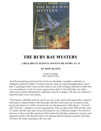 The Ruby Ray Mystery (Rick Brant Science Adventure # 19)