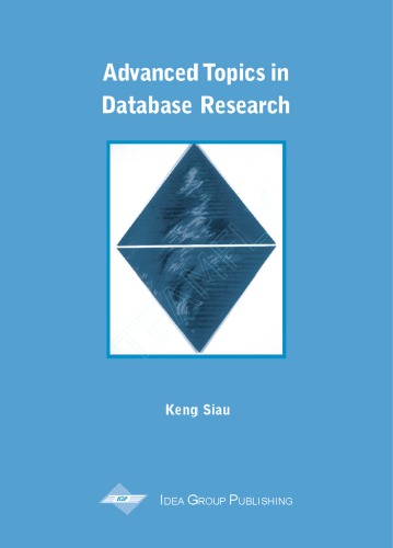 Advanced Topics in Database Research, Vol. 1