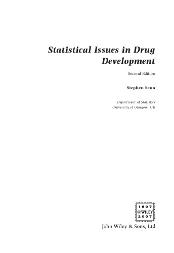 Statistical Issues in Drug Development (Statistics in Practice)