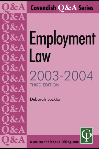 Q&A Employment Law 2003-2004 3ED (Q & A)