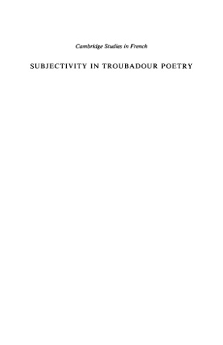 Subjectivity in Troubadour Poetry