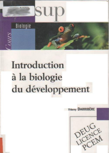 Introduction à la biologie du développement