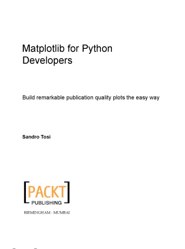 Matplotlib for Python Developers