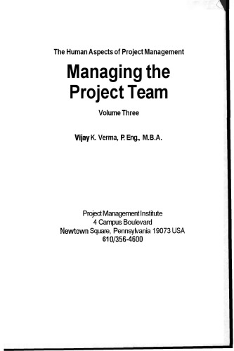 Managing the Project Team