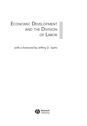 Economic Development and the Division of Labor