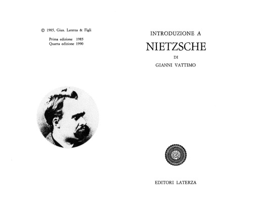 Introduzione a Nietzsche