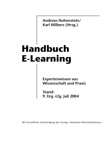 Handbuch E-Learning