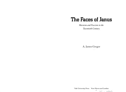 The Faces of Janus: Marxism and Fascism in the Twentieth Century