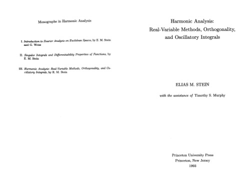 Harmonic analysis