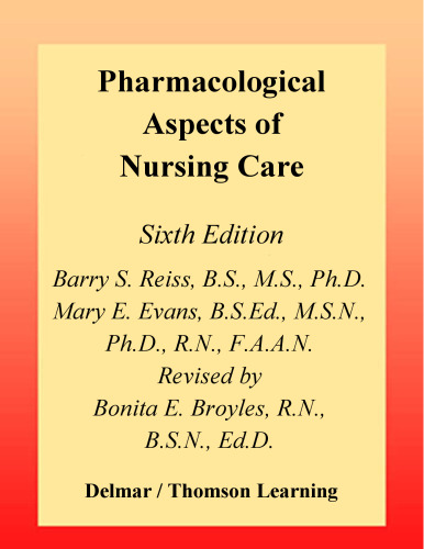 Pharmacological Aspects of Nursing Care