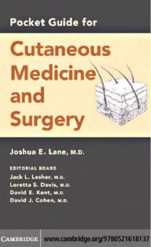 Pocket Guide for Cutaneous Medicine and Surgery