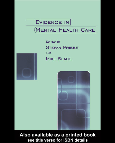 Evidence in Mental Health Care