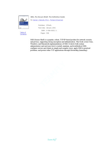 SSH, The Secure Shell: The Definitive Guide