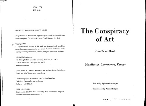 The Conspiracy of Art