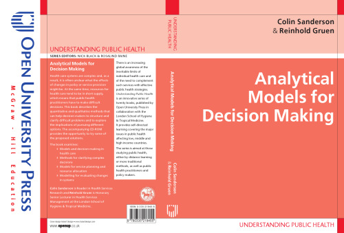 Analytical Models for Decision Making (Understanding Public Health)