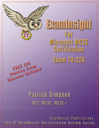 ExamInsight For MCP   MCSE Certification: Security for a Microsoft Windows 2000 Network Exam 70-220