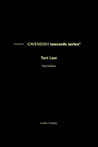 Cavendish: Tort Lawcards