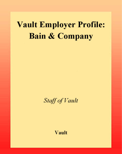 VEP: Bain & Company 2003 (Vault Employer Profile)