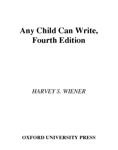 Any Child Can Write