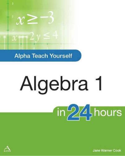 Alpha Teach Yourself Algebra I in 24 Hours