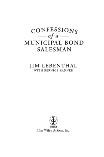 Confessions of a Municipal Bond Salesman