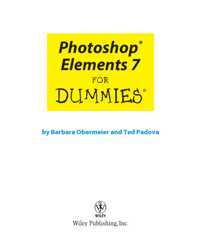 Photoshop Elements 7 For Dummies