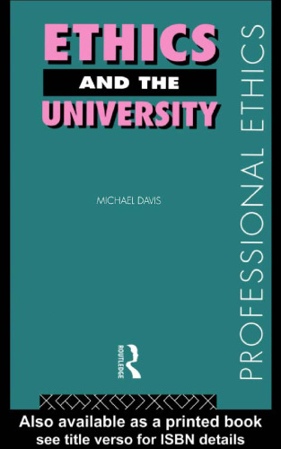 Ethics and the University (Professional Ethics)