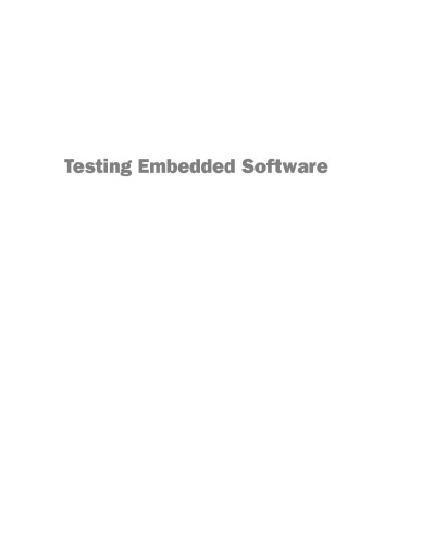 Testing Embedded Software