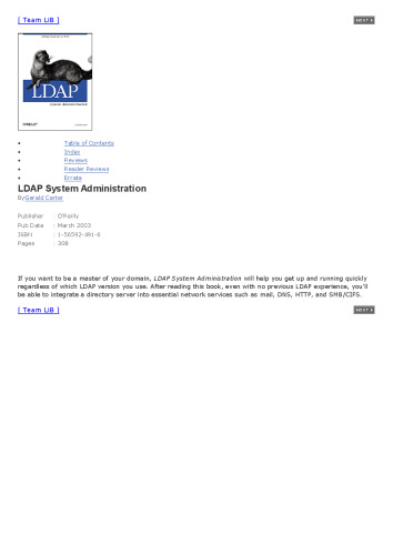 LDAP System Administration