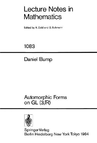 Automorphic Forms on GL(3, R)