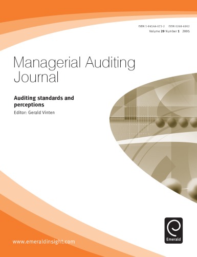 Managerial Auditing Journal - Vol 20 No. 1 2005: Auditing standards and perceptions
