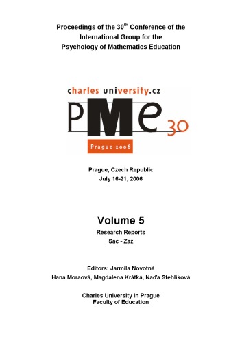 Proceedings of the 30th Conference of the International Group for the Psychology of Mathematics Education Volume 5