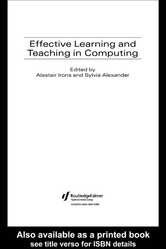 Effective Learning and Teaching in Computing (Effective Learning and Teaching in Higher Education)