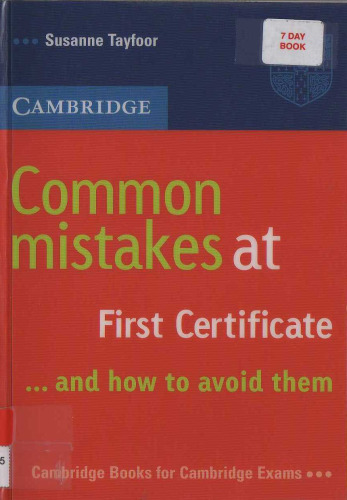 Common Mistakes at First Certificate - and how to Avoid them