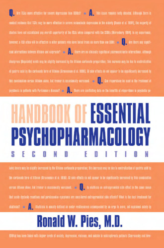 Handbook of Essential Psychopharmacology