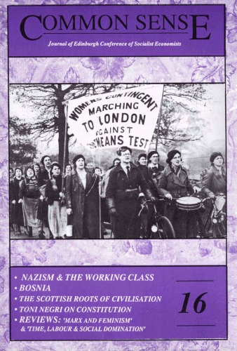 Common Sense: Journal of the Edinburgh Conference of Socialist Economists vol 16 (December 1994)