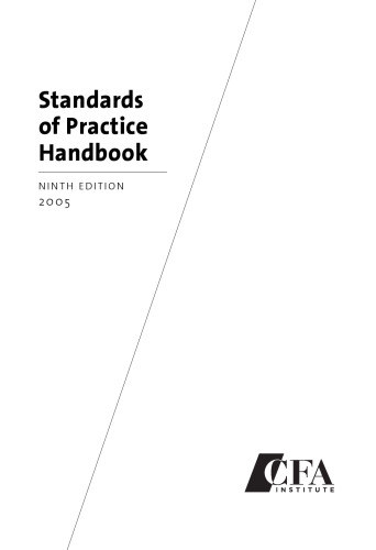 Standards of Practice Handbook, 9th Edition